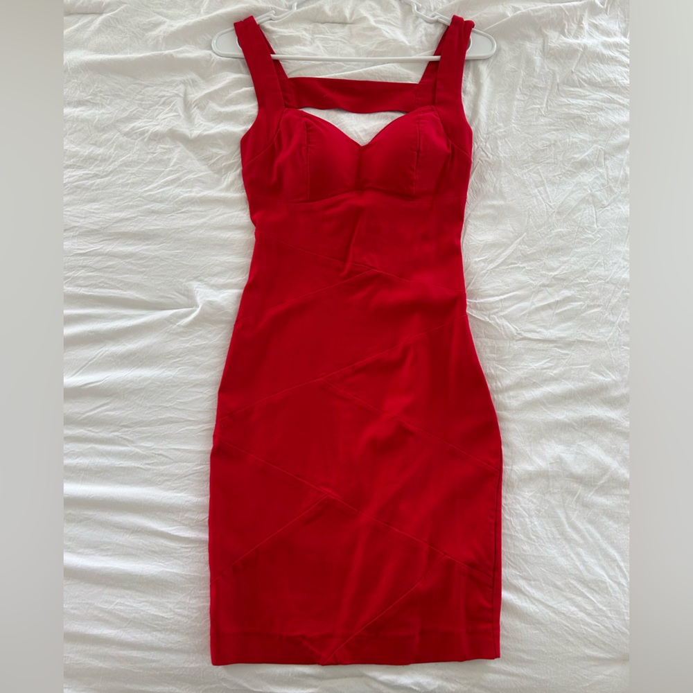 Poetry Red Backless Dress